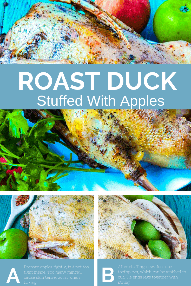 Roasted Duck with Apples