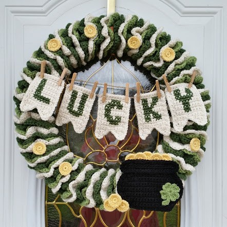 St. Patricks Day Wreath on Door