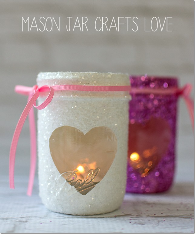 Valentine Mason Jar Candle Idea