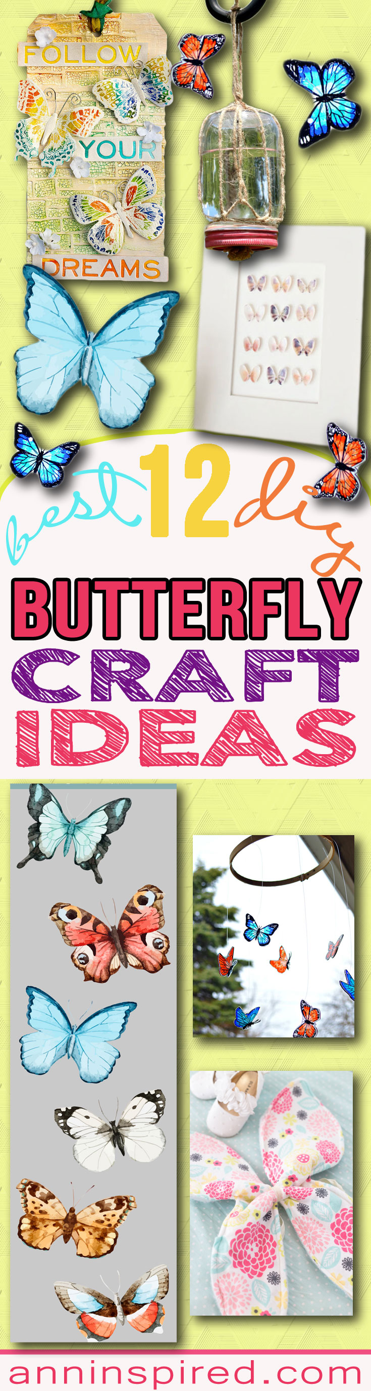 12 DIY Butterfly Crafts for Kids