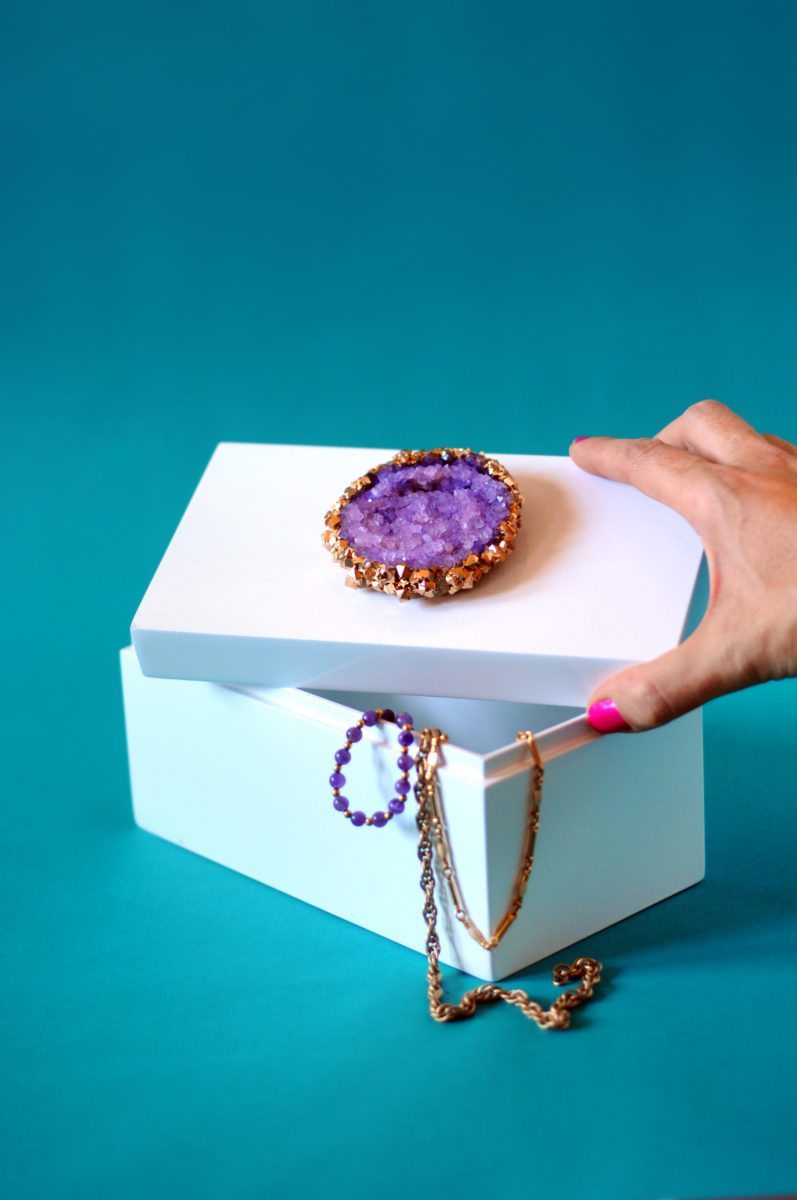 Make a Crystal Topped Jewelry Box