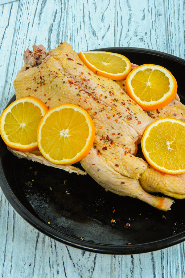 Whole Roasted Orange Duck Recipe Preparation Step 1