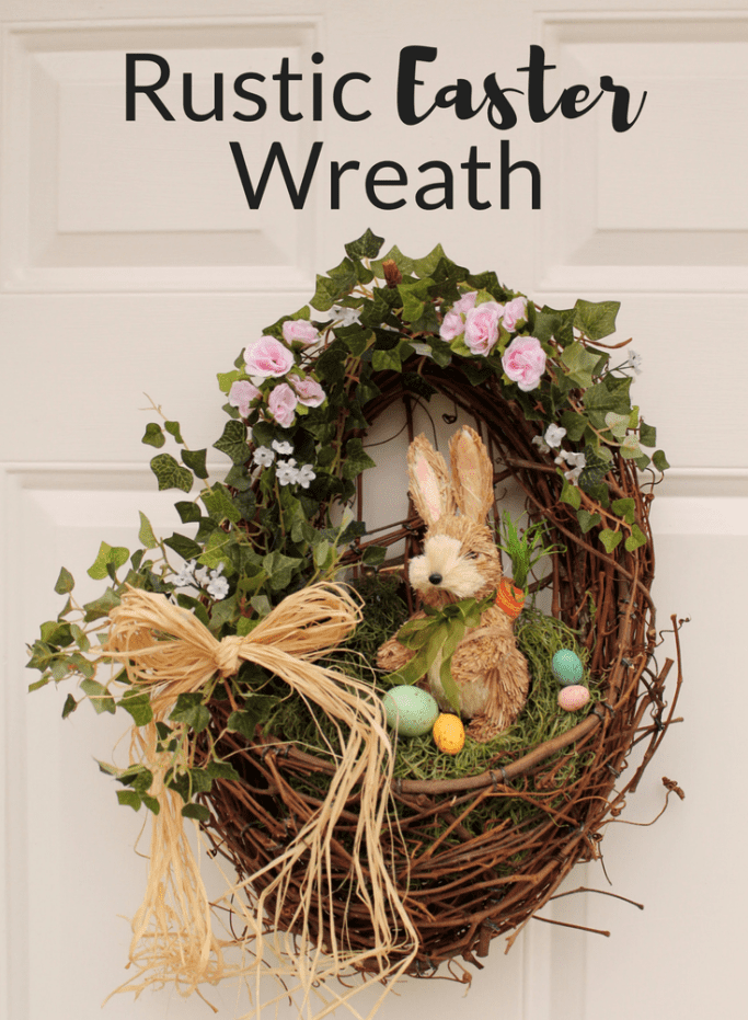 Cool Rustic Easter Wreath Idea
