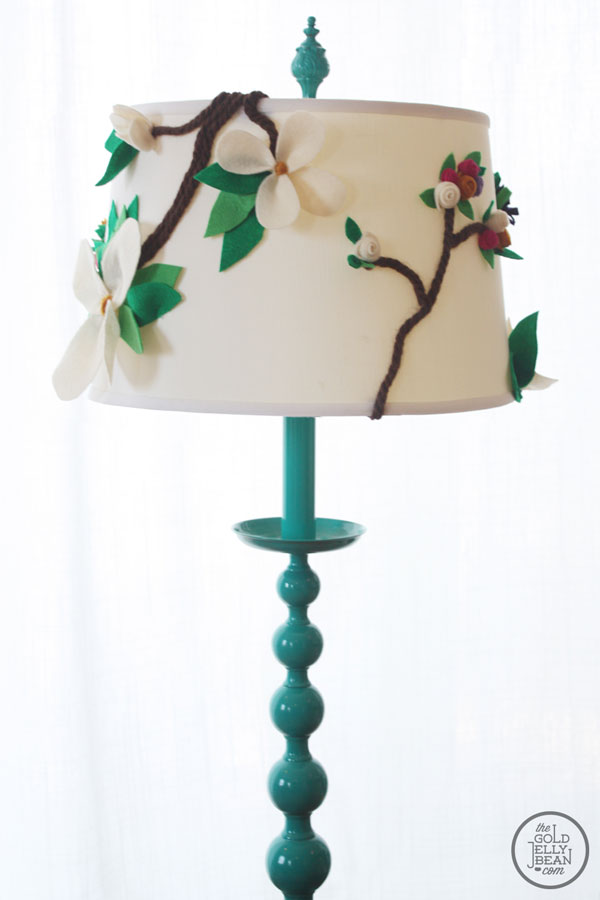 DIY Anthropologie Inspired Floral Lamp Shade