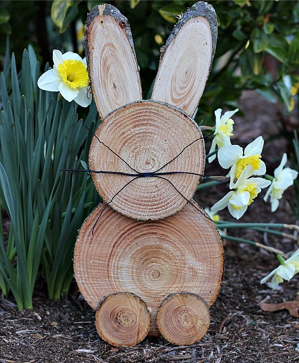 DIY Rustic Wooden Bunny Step by Step Tutorial