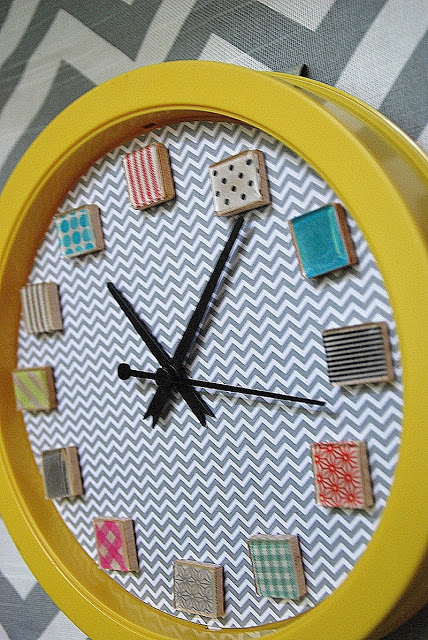 Make Washi Tape Clock Tutorial