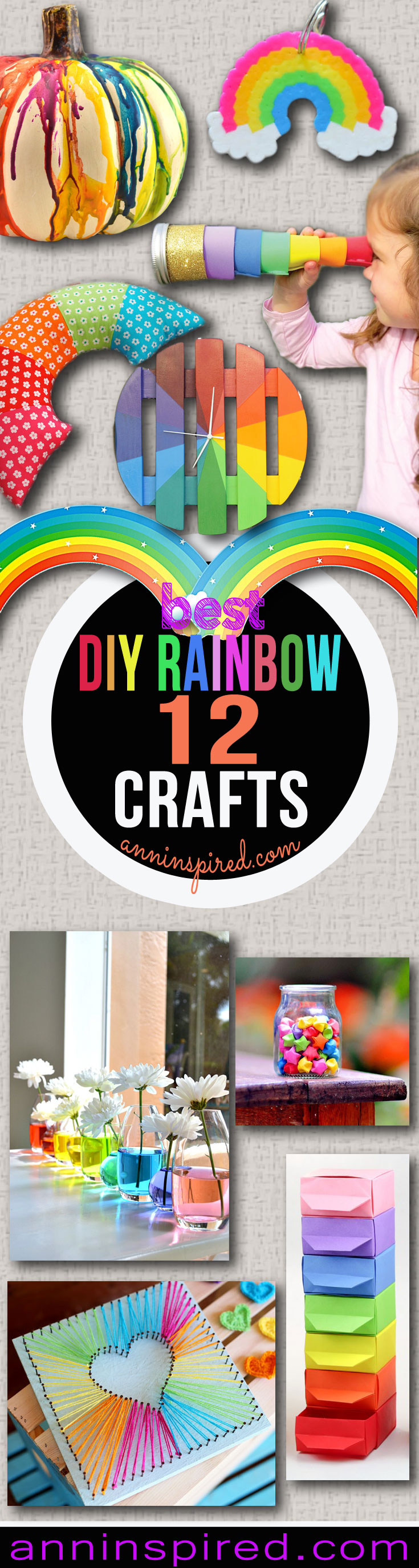 12 DIY Rainbow Crafts To Make You Smile