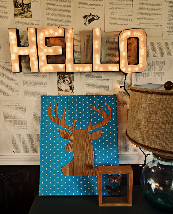 DIY Lighted Letters Sign