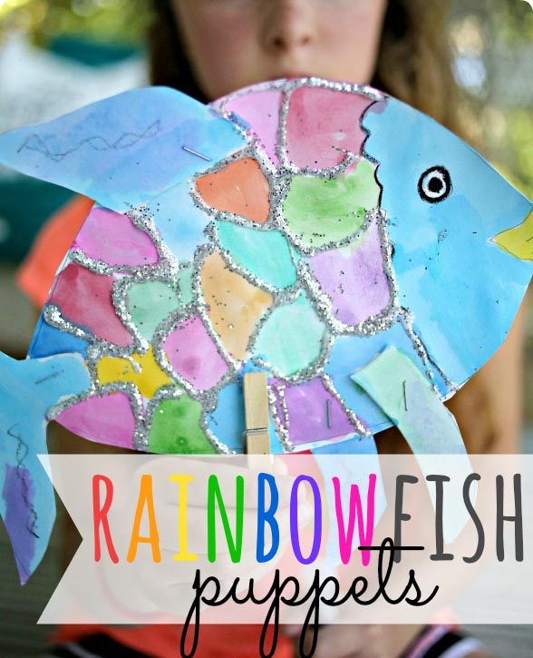 Ocean Themed Rainbow Fish Puppet