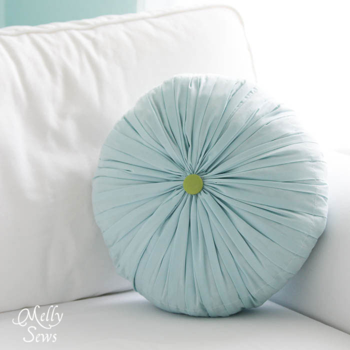 Round Pleated Pillow Tutorial