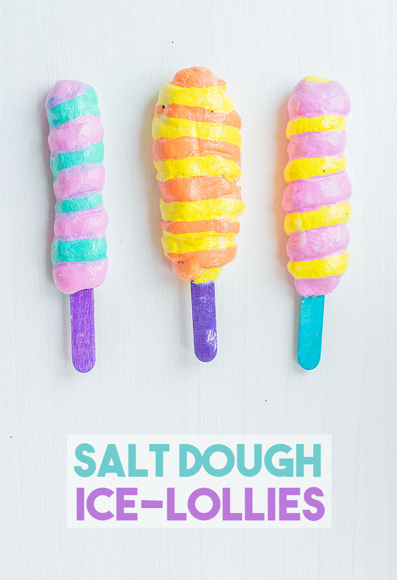 Salt Dough Ice Lollies Crafts for Summer Time