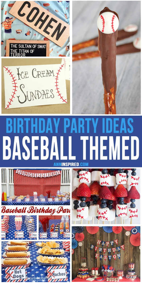 Baseball Themed Birthday Party Ideas