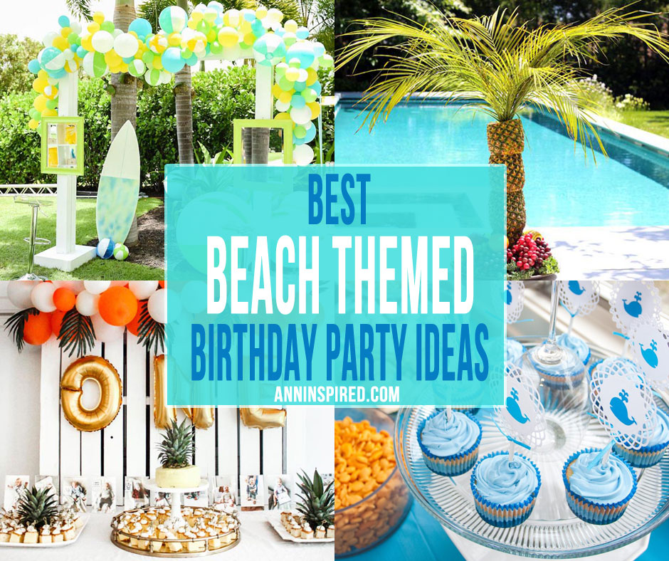 Beach Themed Birthday Party Supplies, Decorations & Favors