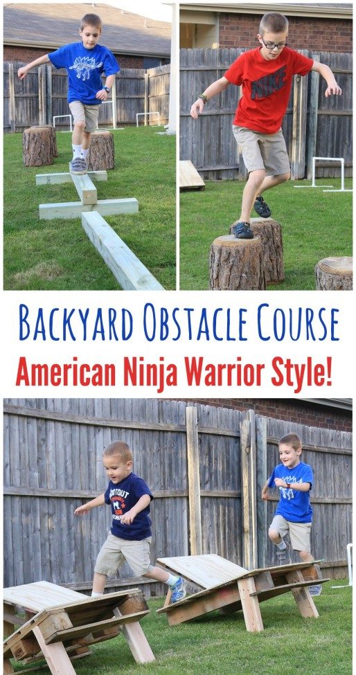 American Ninja Warrior Backyard Obstacle Course