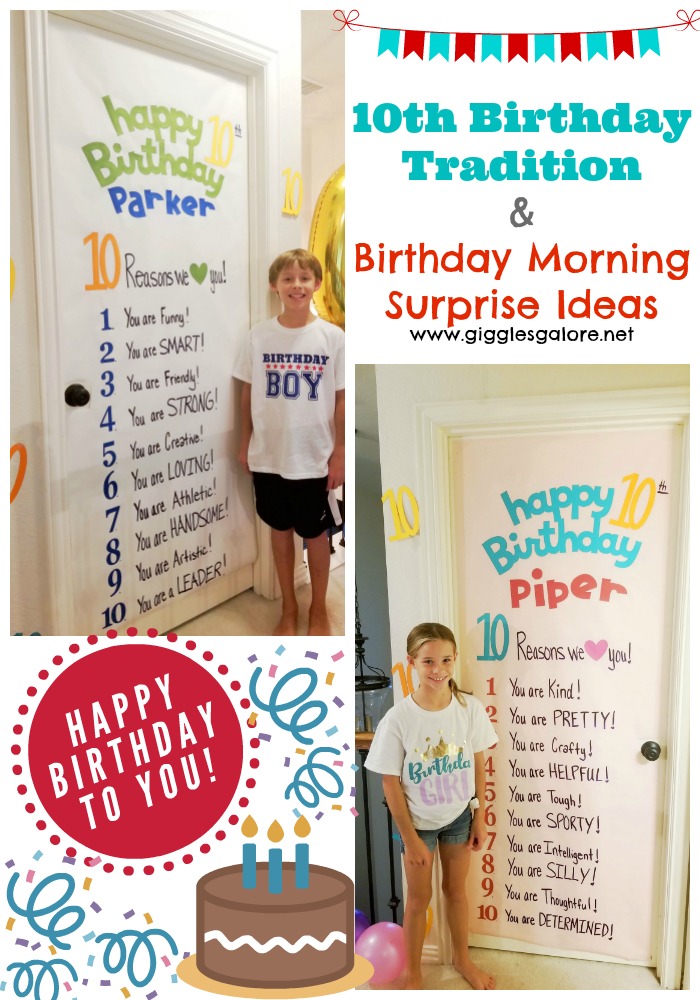 Birthday Tradition and Surprise Birthday Sign