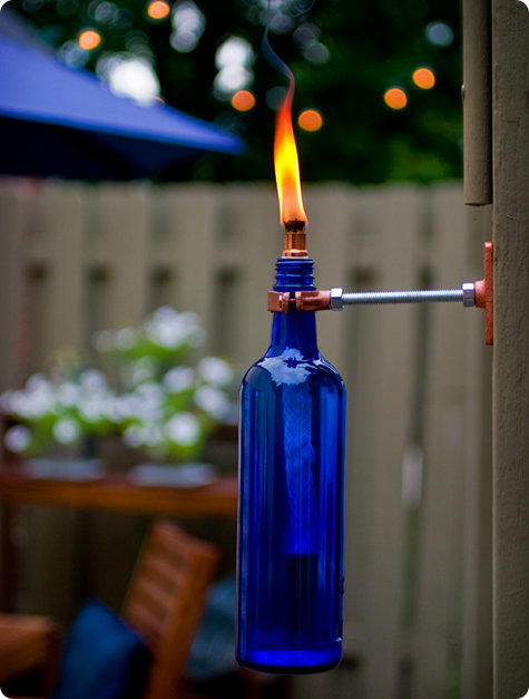 DIY Project Eriks Recycled Wine Bottle Torch