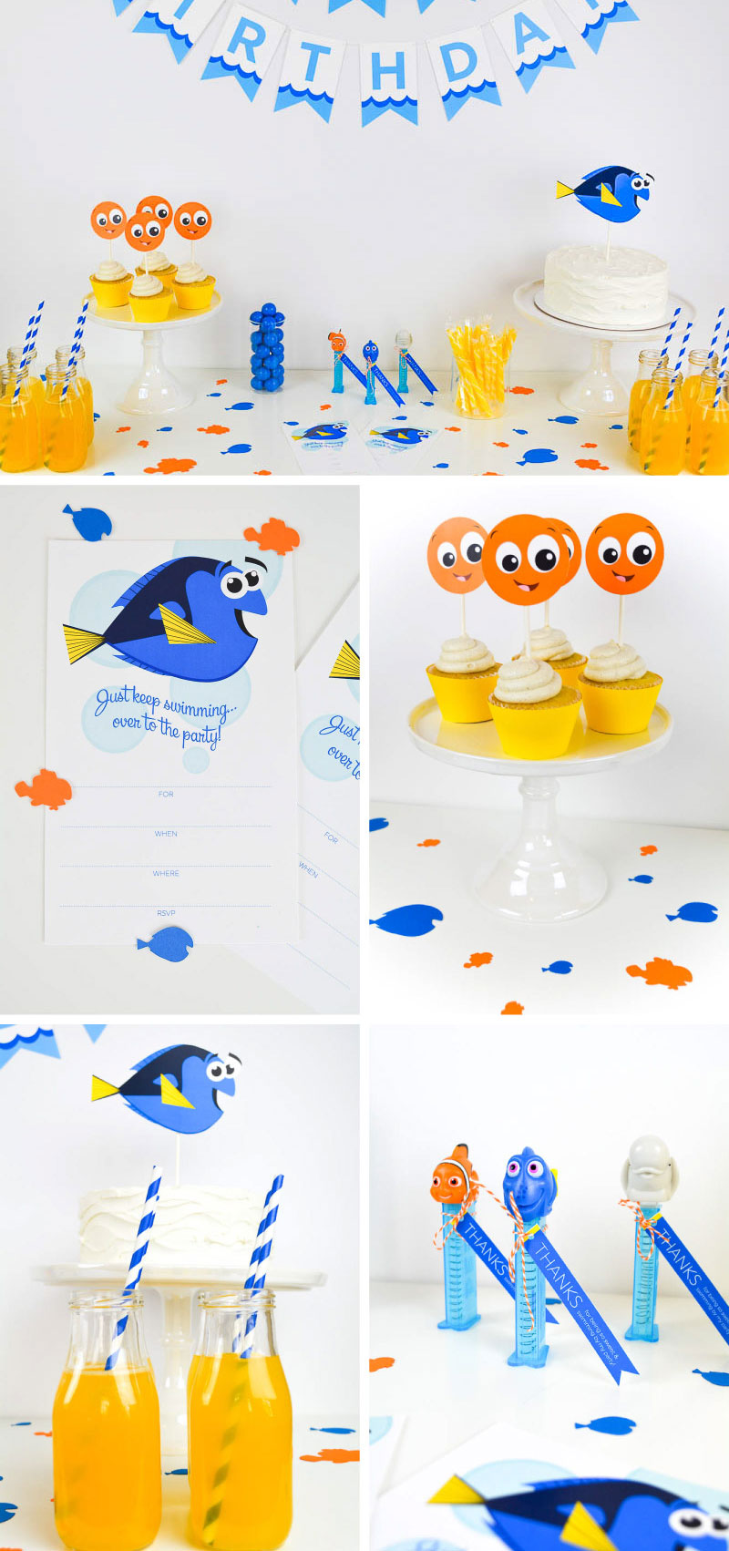Finding Dory Birthday Party Free Printables
