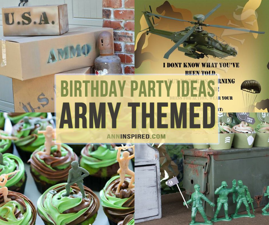Cool Army Themed Birthday Party Ideas