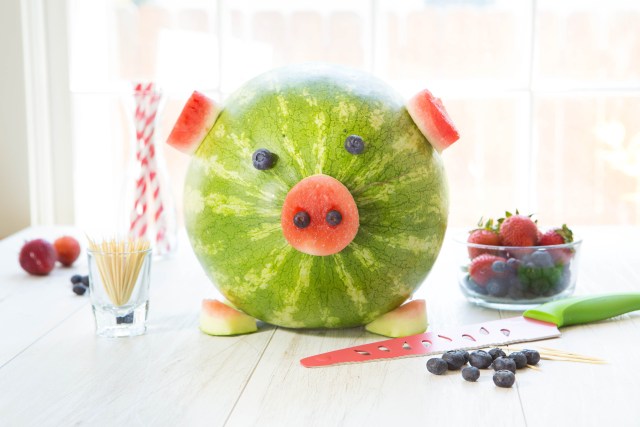 Farm Birthday Party Food - Watermelon Pig