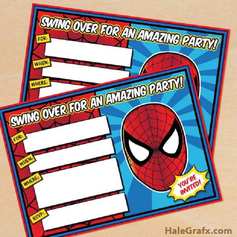 Free Spiderman Birthday Party Printables