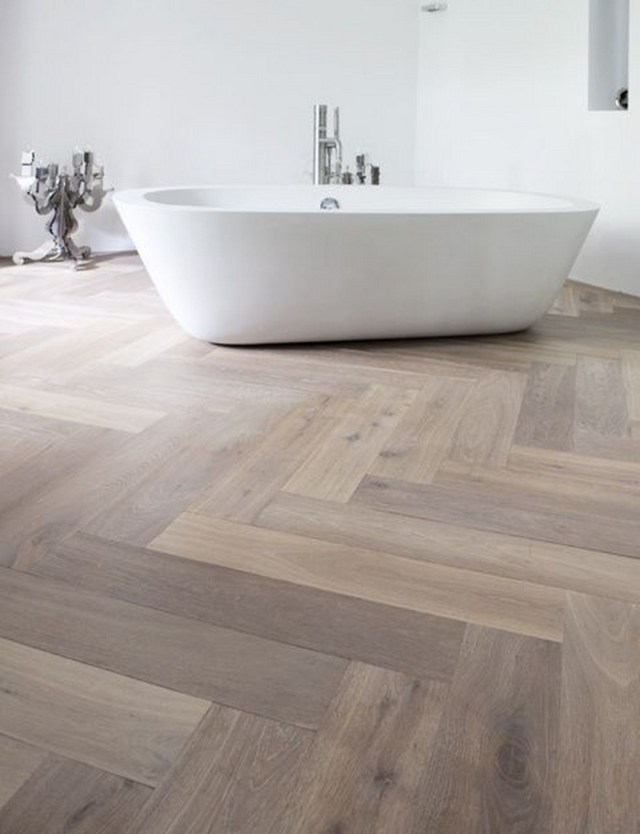 Cool Wooden Flooring Bathroom Ideas and Makeover