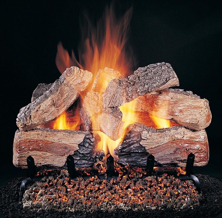 Battery Operated Fake Fireplace Logs with Lights