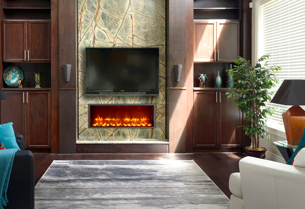 Cool Electric Fireplace Built in