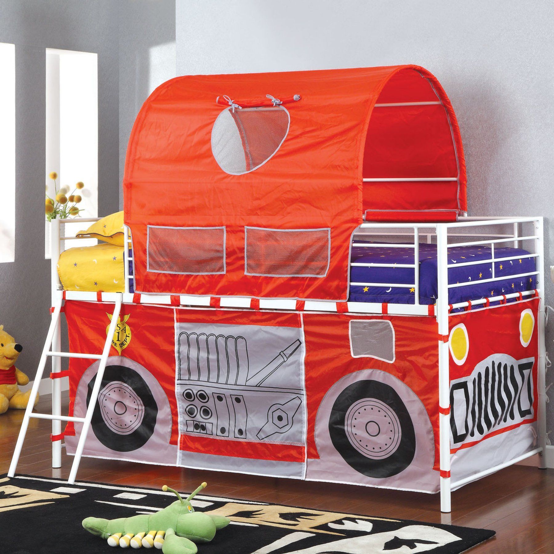 Fire Truck Bunk Bed Cover