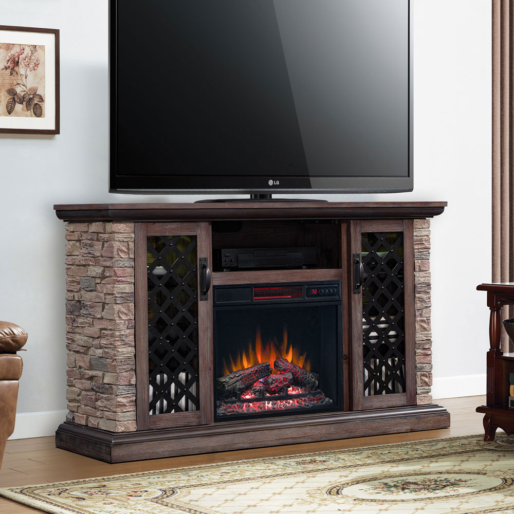 Indoor Electric Fireplace TV Stand