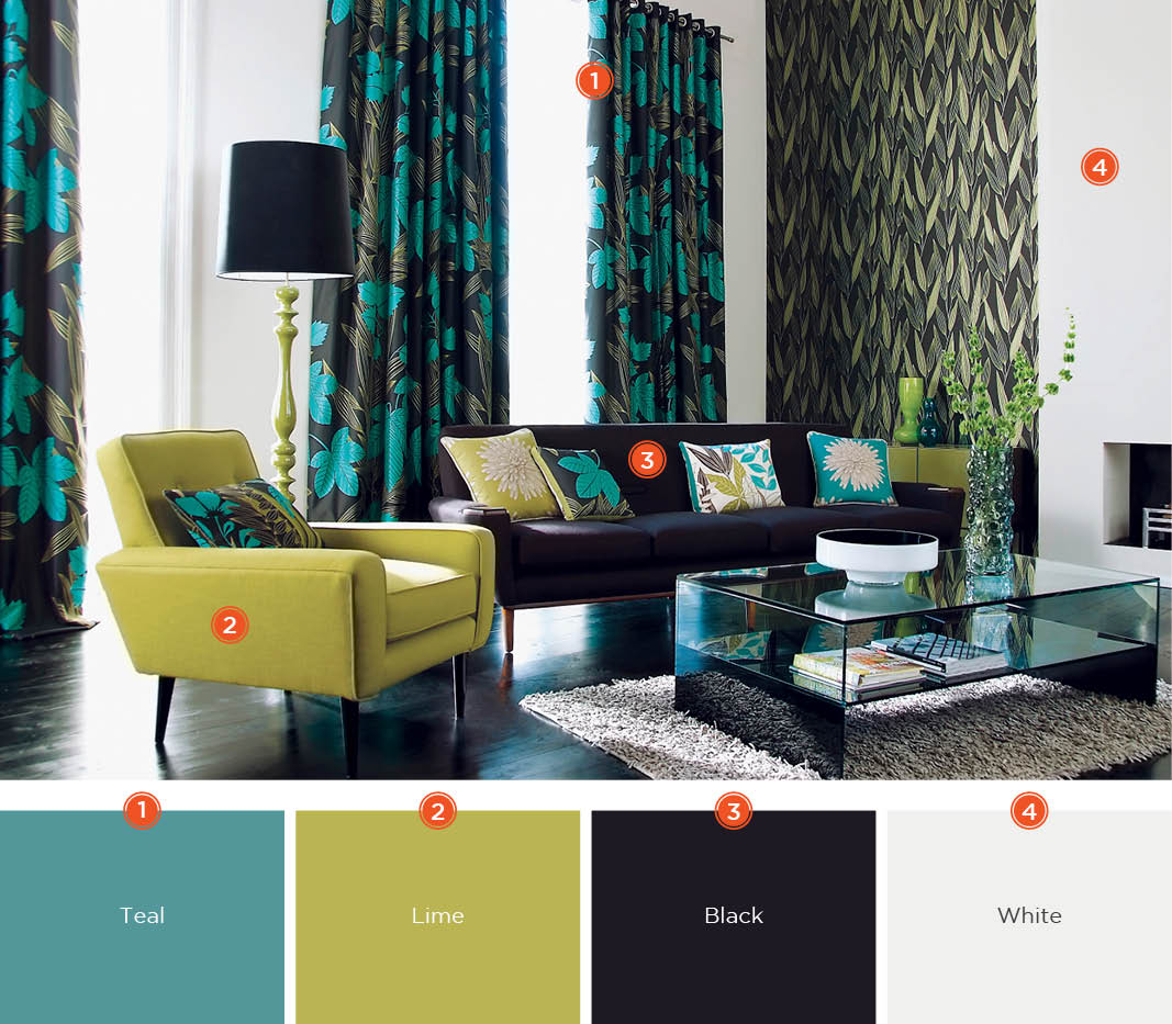 Living Room Color Schemes Green