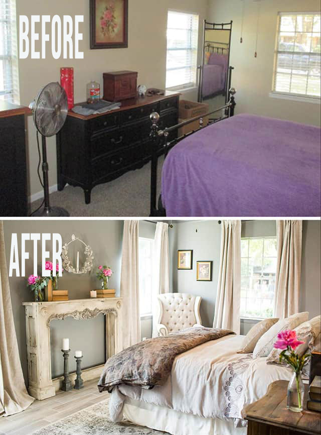 Beautiful Master Bedroom Makeover - Before and After
