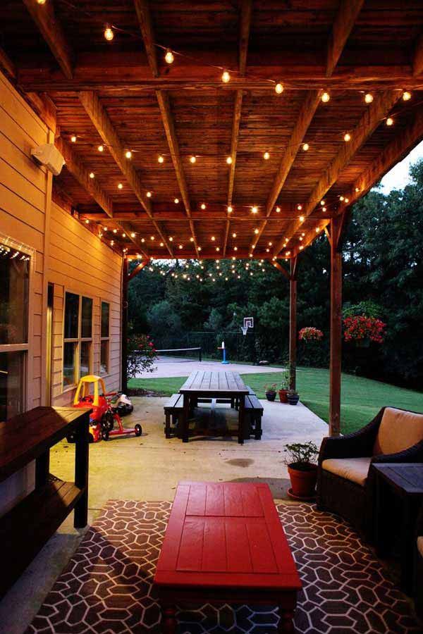 Outdoor Covered Patio Lighting Ideas