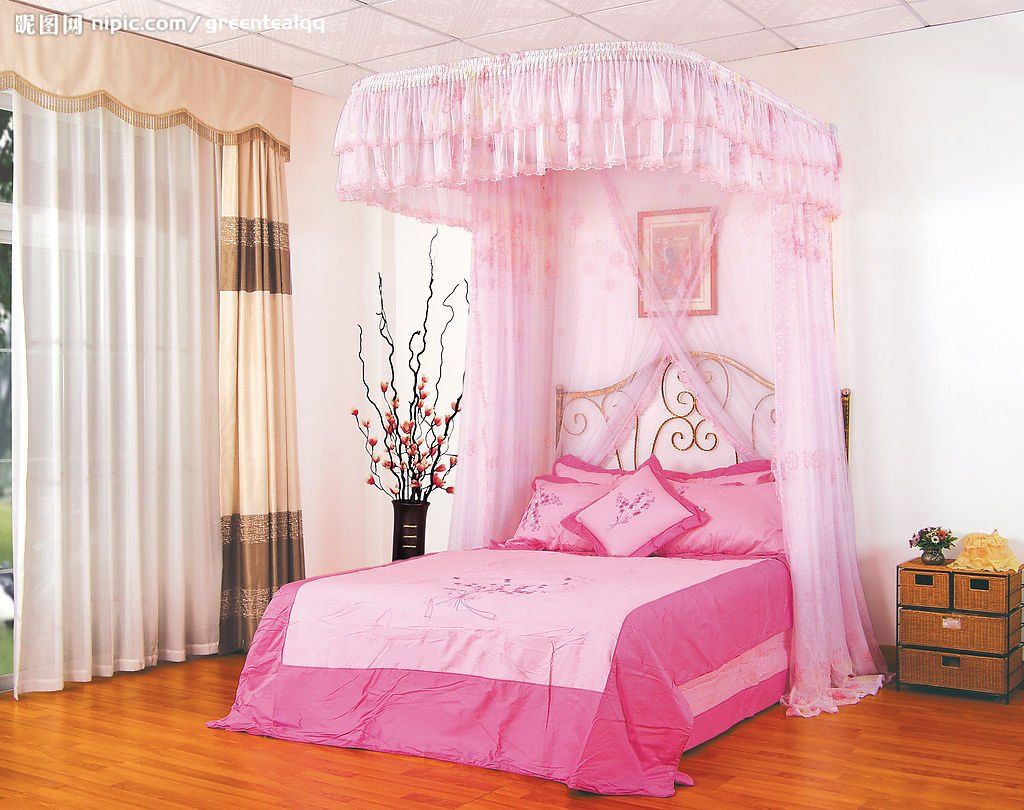 Full Size Canopy Bed for Girl
