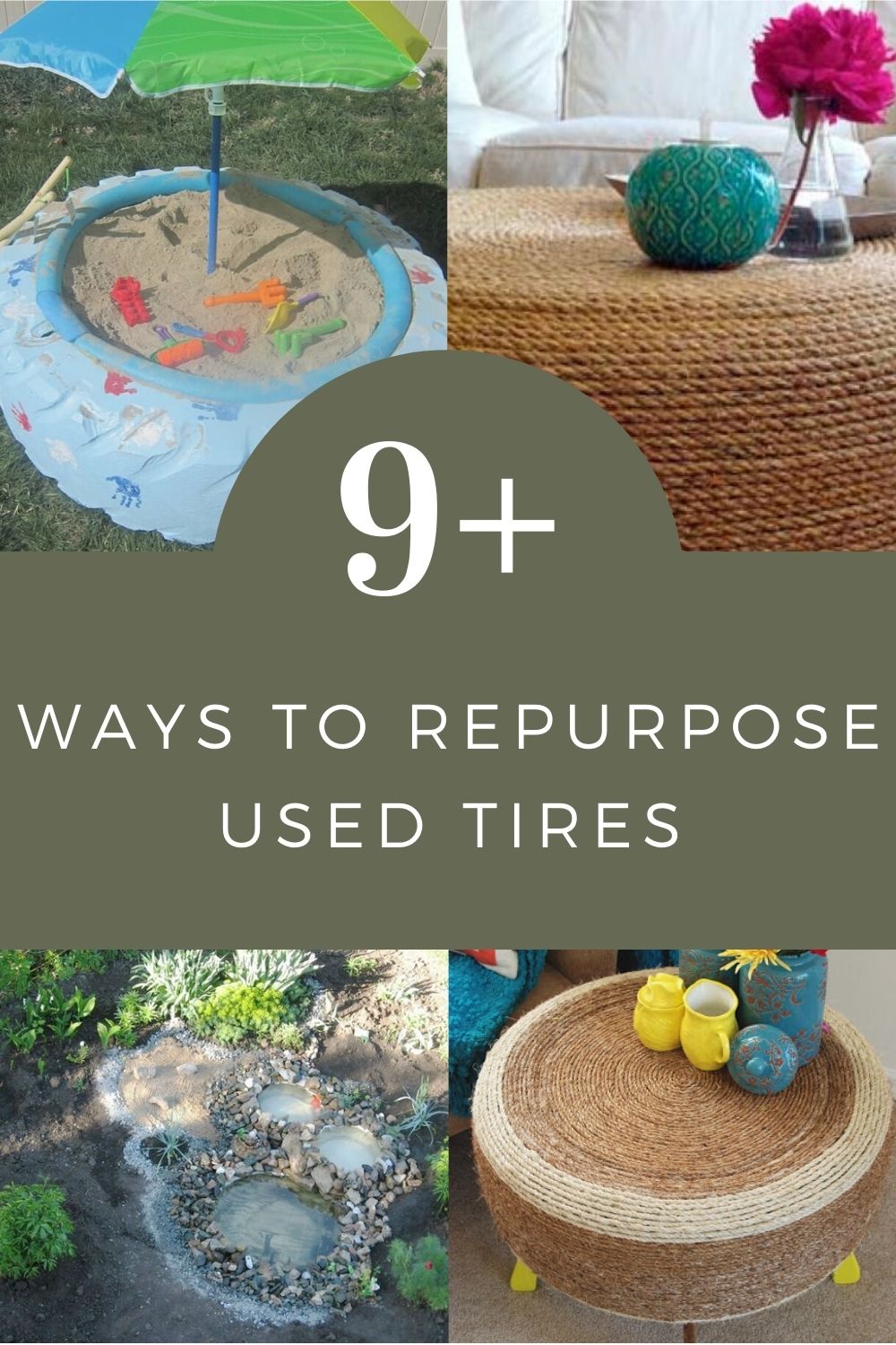 9+ Ways to Repurpose Used Tires