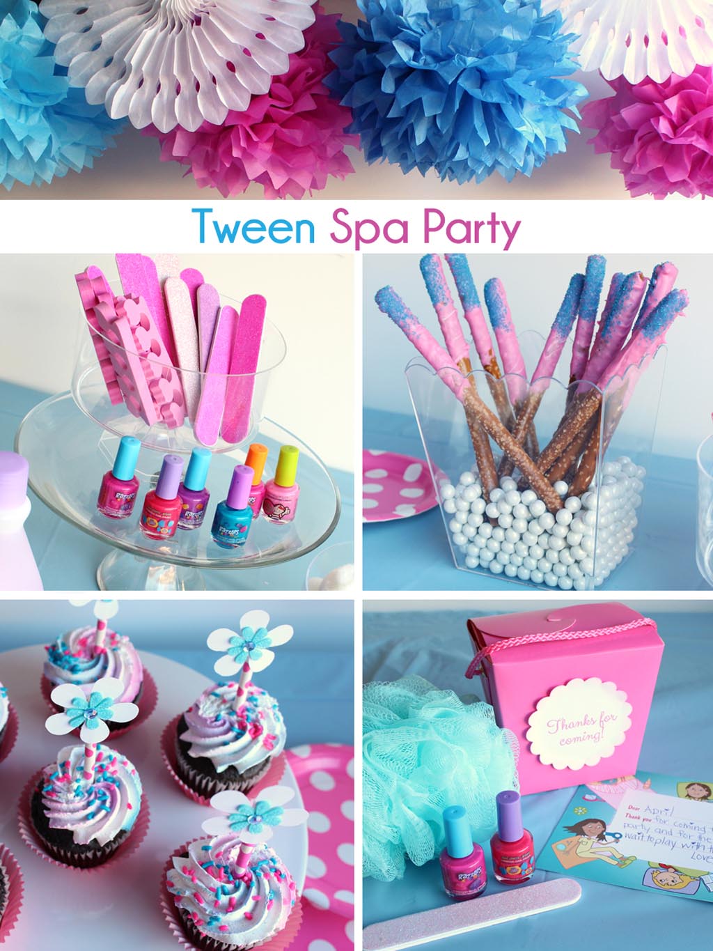 Little Girl at Home Spa Party Ideas