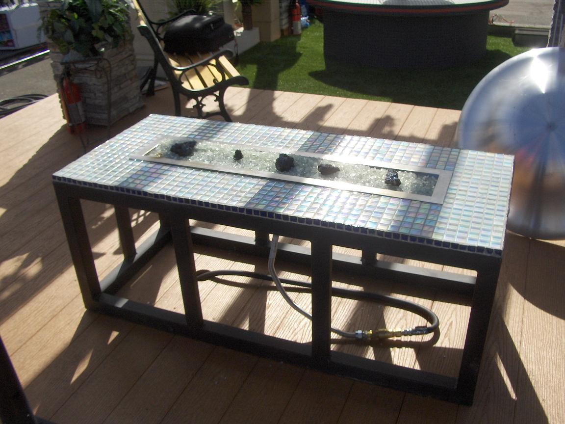 DIY Gas Fire Pit Table
