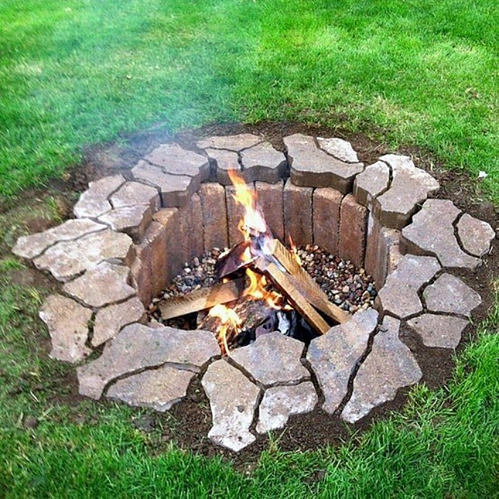Flagstone Fire Pit Ideas