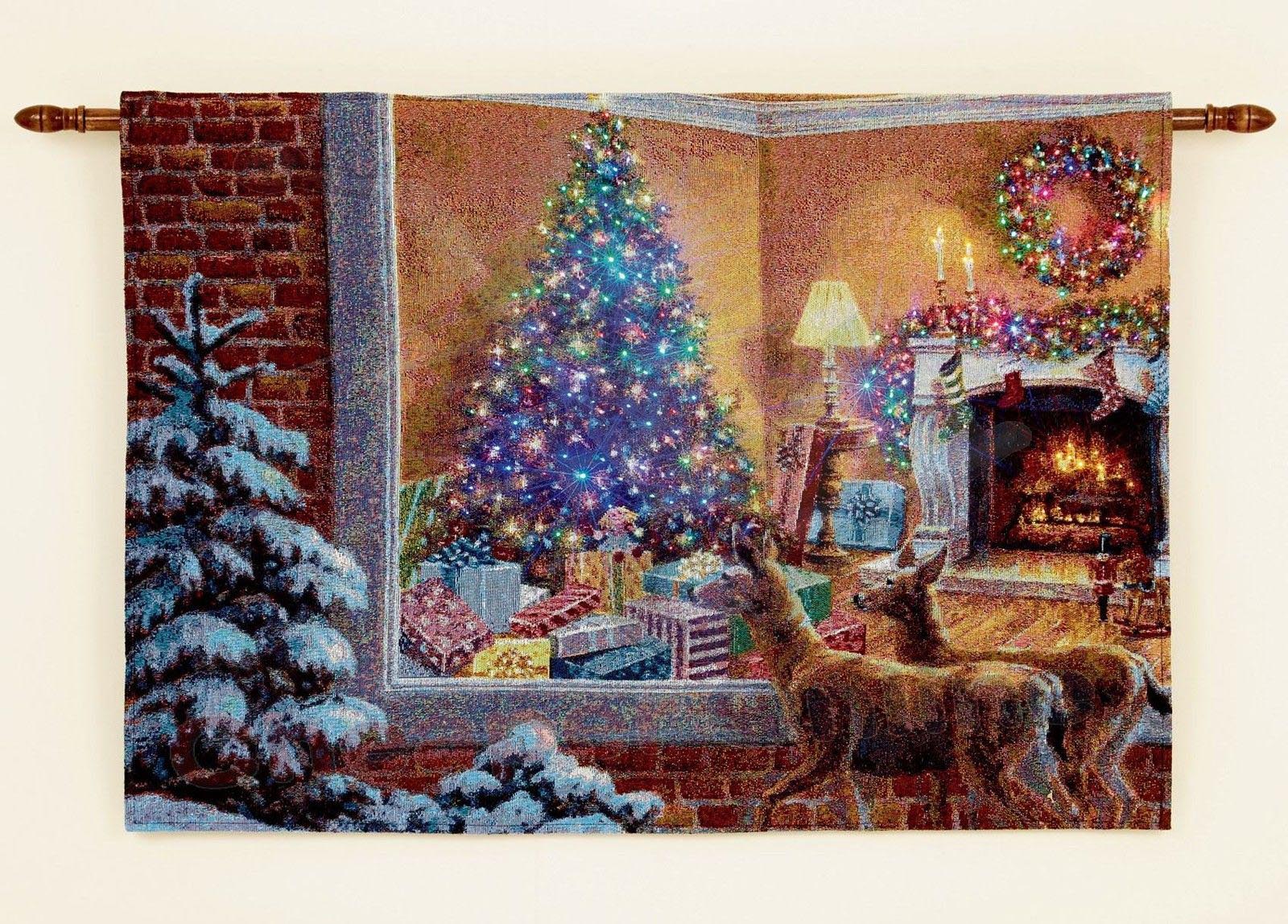 Large Christmas Wall Tapestry