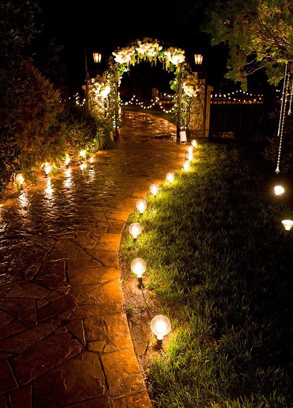 Outdoor Wedding Lighting Decoration Ideas