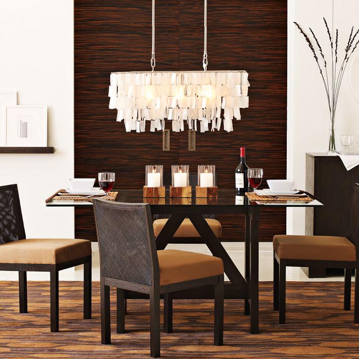 Rectangular Light Fixture for Dining Rooms