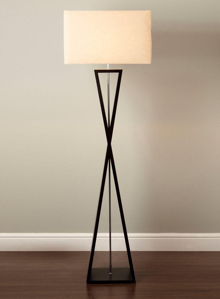 Tripod Floor Lamp Wooden Legs