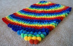 Pom Pom Rainbow Rug