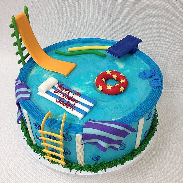 Pool Bithday Party Cake