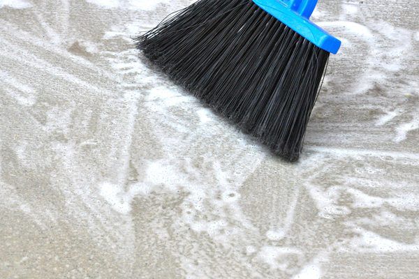 How to Clean Patio with Brush