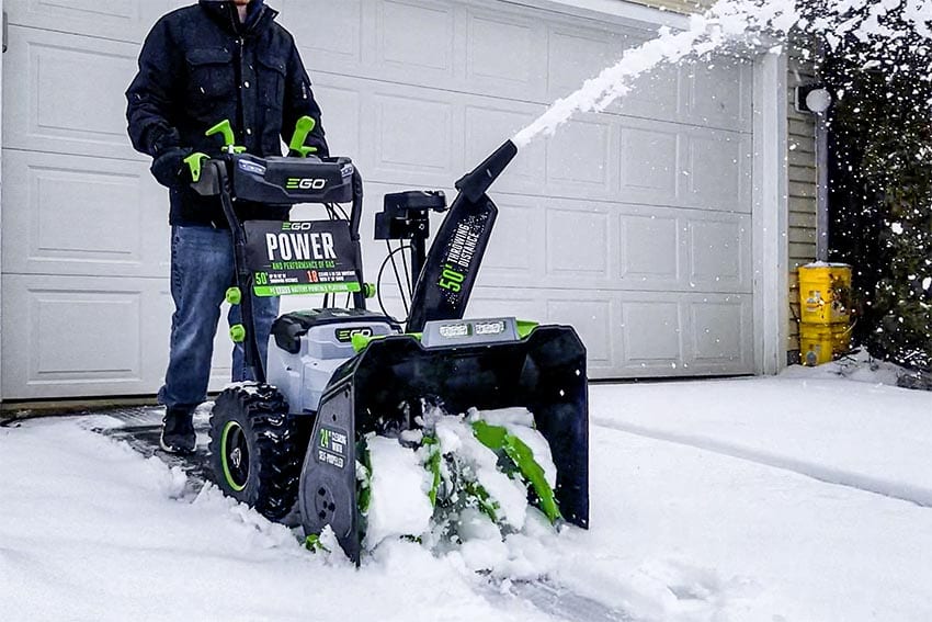 Two Stage Snow Blower For Using On Grass