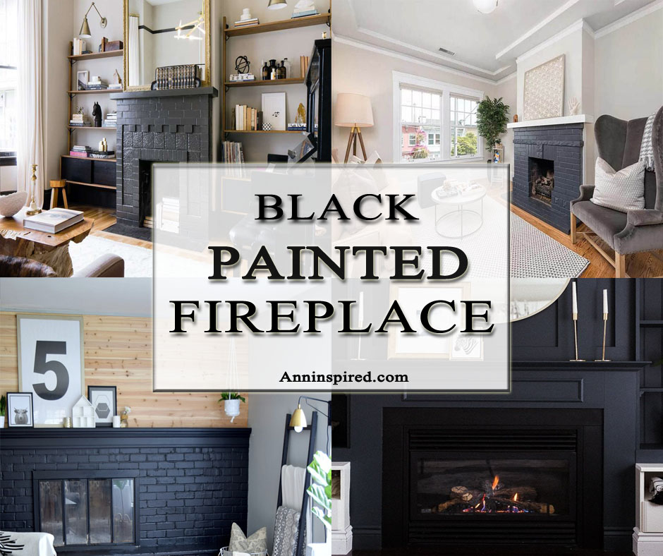 Black Painted Fireplace 940x788