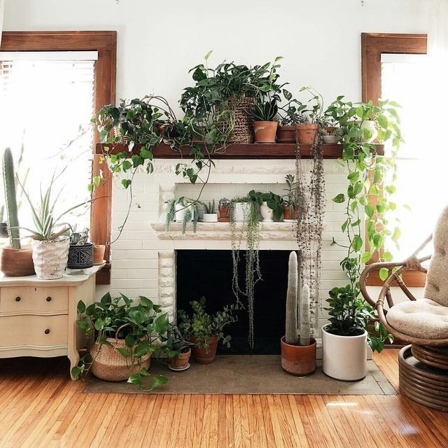 Plant Decorating for Mantel