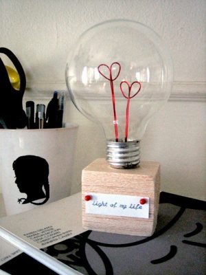 DIY Project Valentine Light Bulb