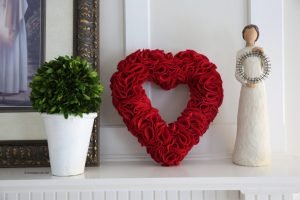 Heart Wreath Valentines Day Craft