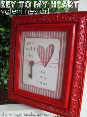 Key to My Heart Valentines Art